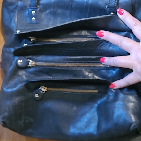 Regina Purse Genuine Soft Leather Studded - Picture 4 of 8